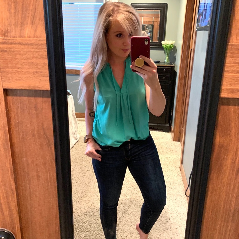 Teal tank top
